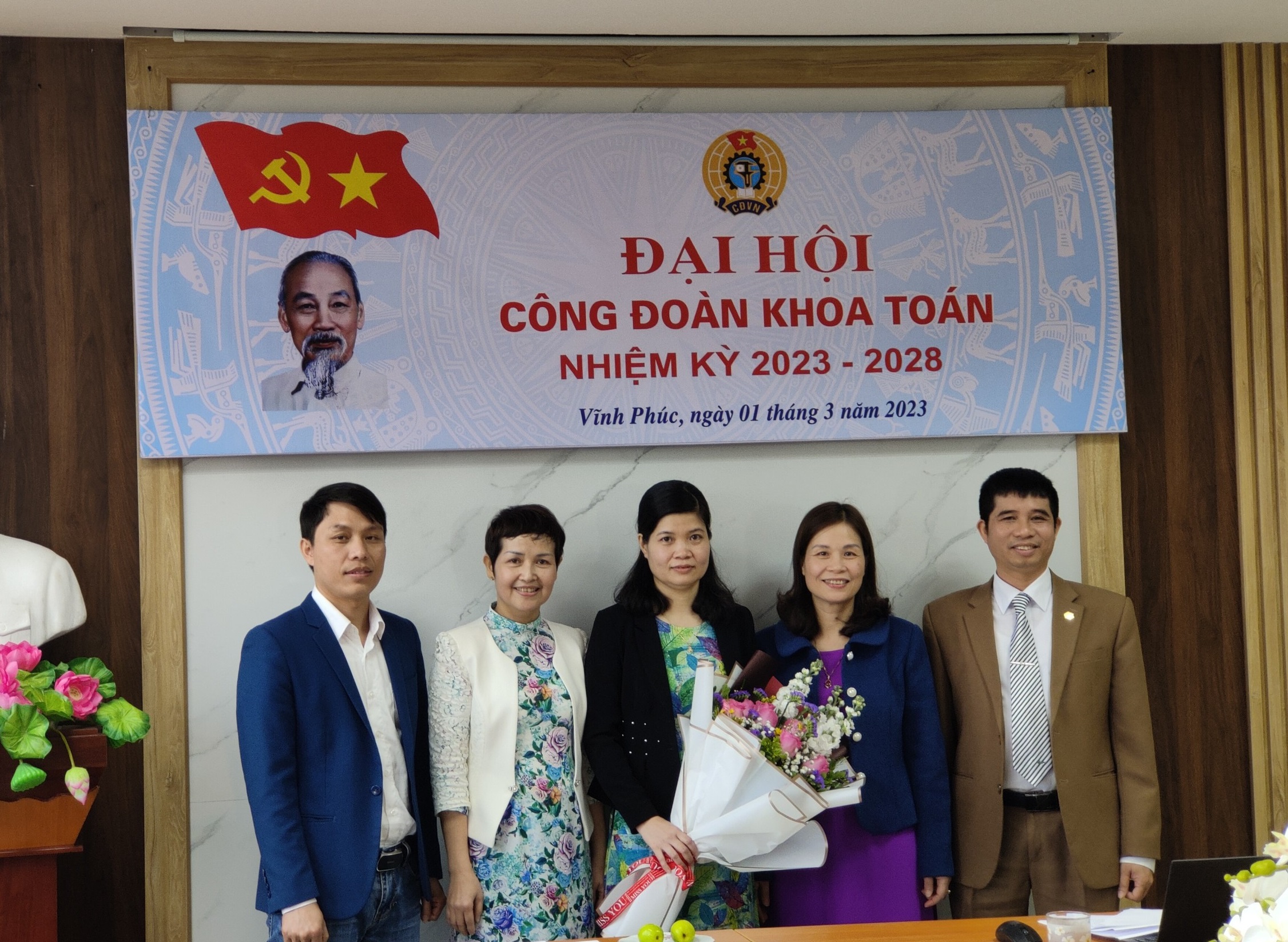 Đại hội Công đoàn Khoa Toán nhiệm kỳ 2023 - 2028 thành công tốt đẹp